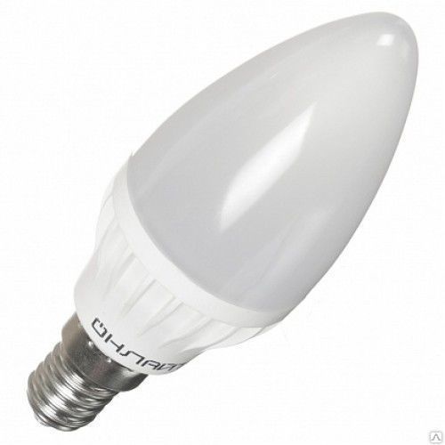 Лампа светодиодная LED 8вт 4000К 600Лм Е14 Свеча Россия