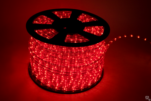 Дюралайт LED 72шт диодов/м, 2.88Вт/м 220В 7000К 3W Красный  (упак. 2м) 