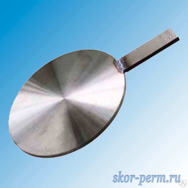 Заглушка стальная межфланцевая с рукояткой Д=50, цена в Перми от ...