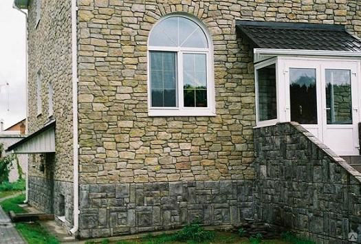 Облицовка фасадов искусственным и натуральным камнем