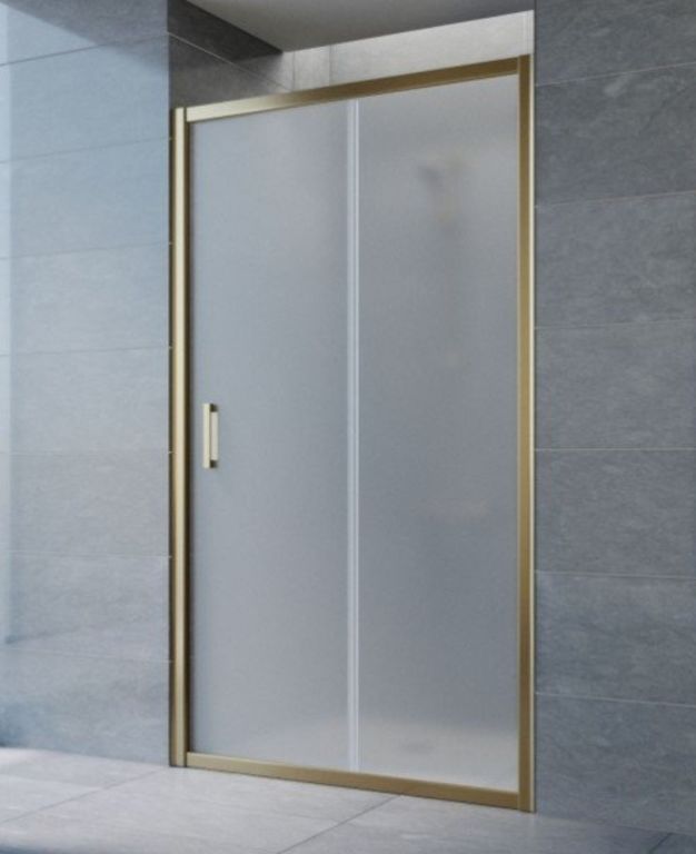 Дверь для ванной из сатин стекла