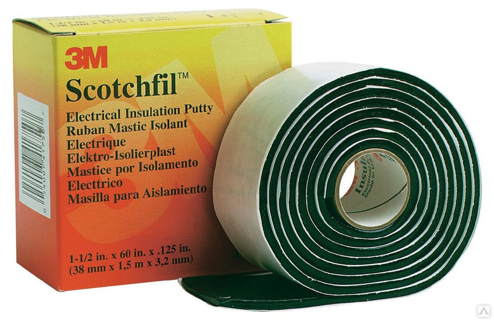 Scotchfil, электроизоляционная мастика, 38мм х 1,5м 120805-00045