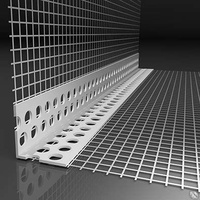 Профиль угловой ПВХ с армирующей сеткой Polinet 10х10мм 2500мм