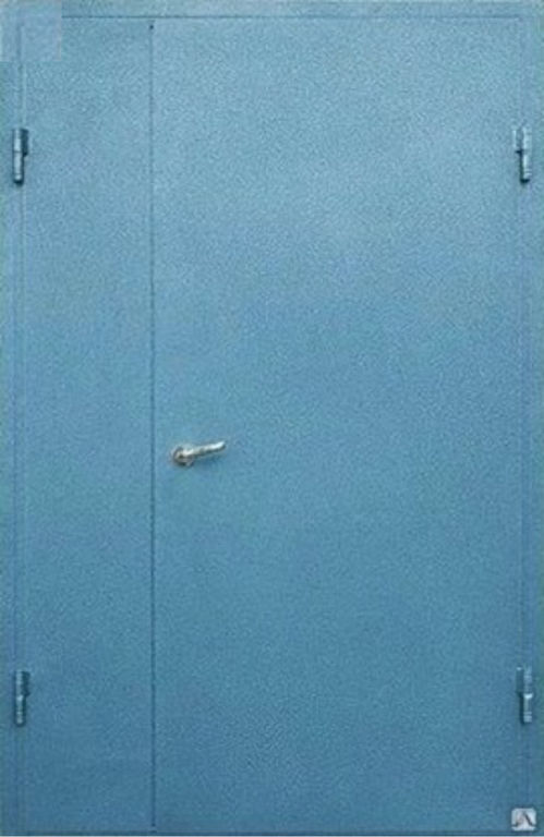 Дверь Утепленная (двухсторонний металл) правая синяя