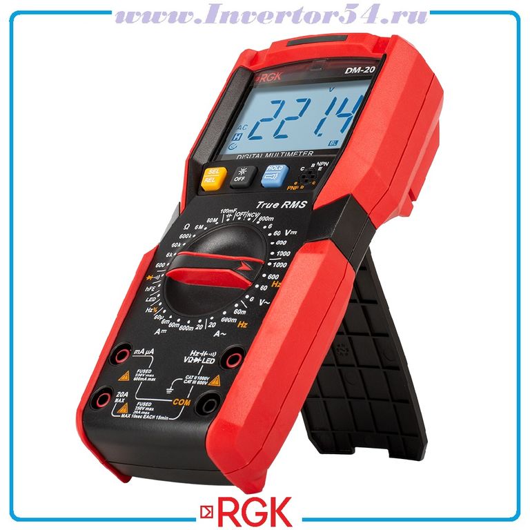 Мультиметр RGK DM-20 для электрика станции техобслуживания авто 2