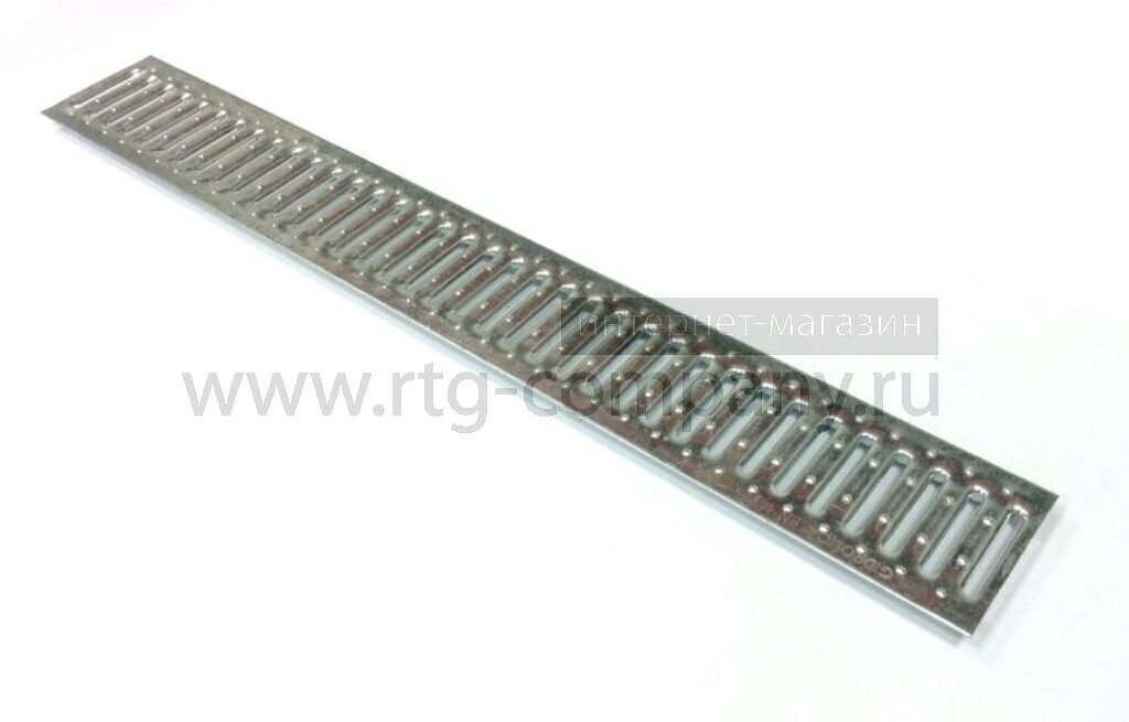 Решетка для лотка стальная штампованная 1000*136 мм DN100 Gidrolica Standar