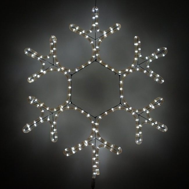 Светодиодные мотивы LED-SnowFlake-45X50-240V-W