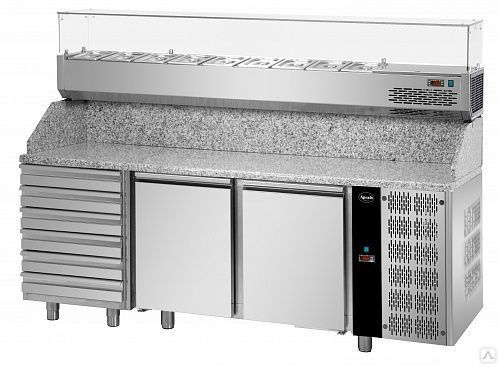 Стол холодильный для пиццы Apach APZ03D6+VR4 200 VD