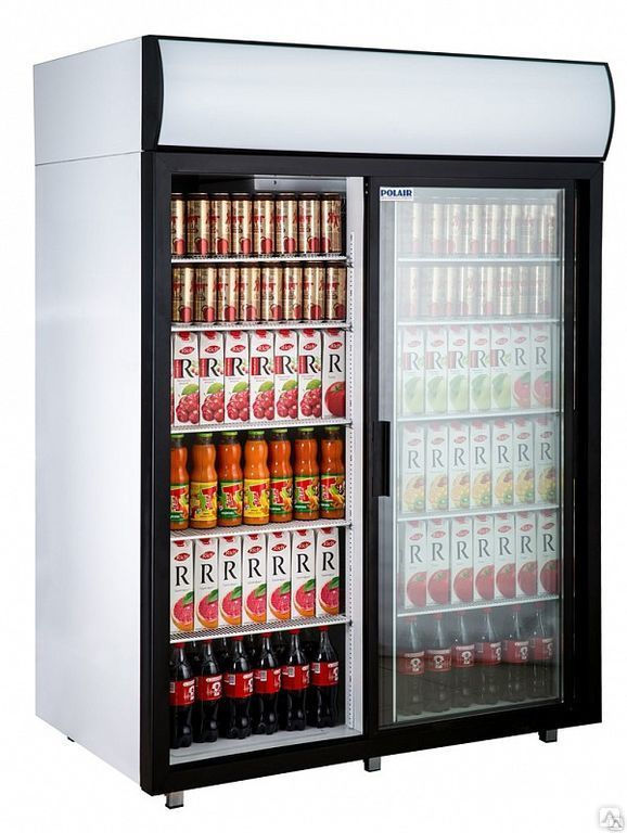 Холодильный шкаф со стеклом Polair Standard DM110Sd-S версия 2.0