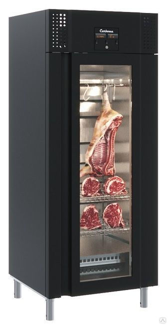 Холодильный шкаф Carboma PRO M700GN-1-G-МHC 9005 для созревания мяса