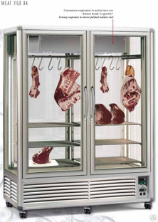 Шкаф холодильный островной Tecfrigo MEAT 1150 DA серебр.(д/вызревания мяса) #1
