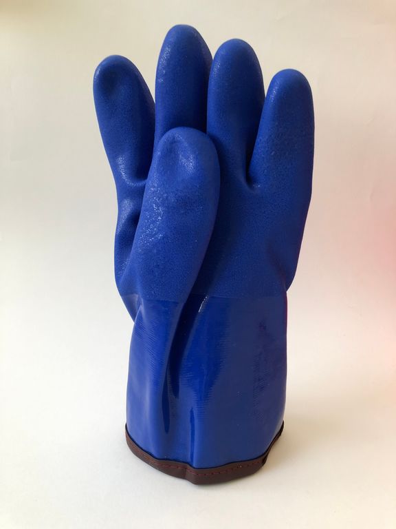 Перчатки утепленные "Винтерле" ПВХ, синие