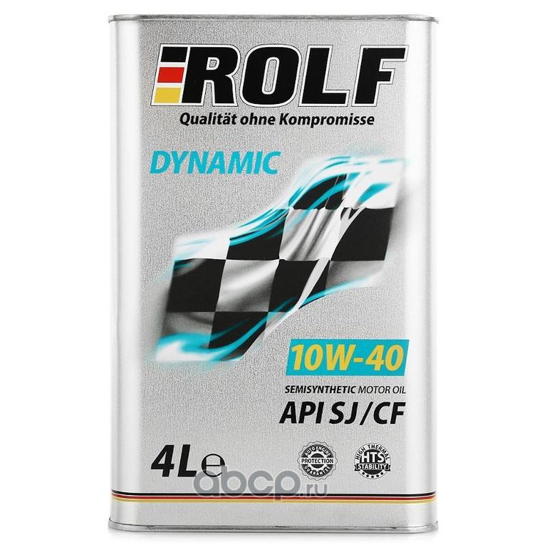 Масло моторное ROLF Dynamic полусинтетика 10W-40 4 л.