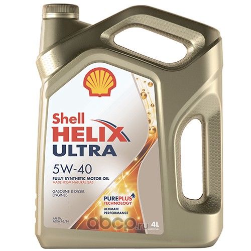 Масло моторное Shell Helix Ultra 5W-40 синтетика 5W-40 4 л.
