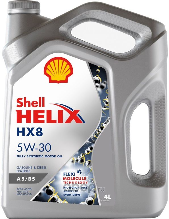 Масло моторное Shell Helix HX8 A5/B5 5W-30 синтетика 5W-30 4 л.