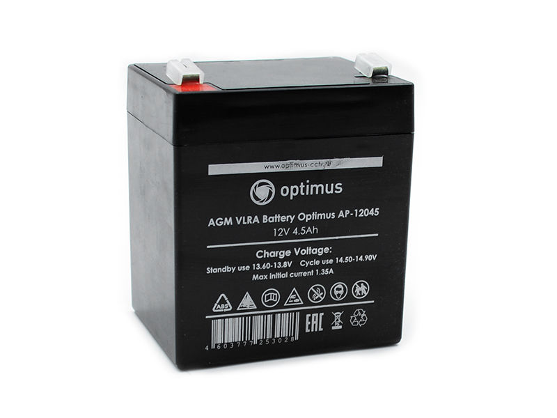 Аккумуляторная батарея Optimus AP-12045. 12В, 4,5Ач Разные производители