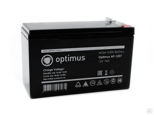 Аккумуляторная батарея Optimus AP-1207. 12В, 7Ач Разные производители 