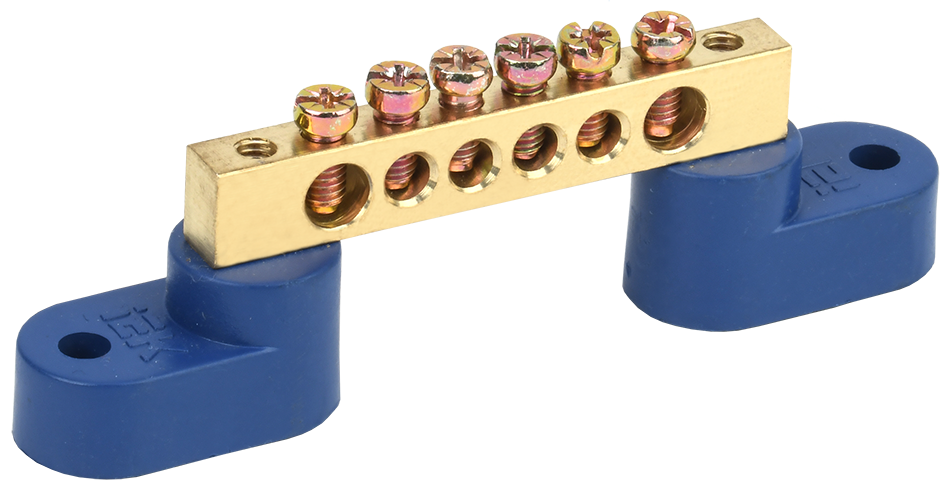 Шина N ноль на двух угловых изоляторах ШНИ-6х9-6-У2-С IEK, цена в Перми ...