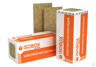 Базальтовая вата Isobox Экстралайт 33 кг/м³ 1200x600x50x8 0,288 м³/уп #1