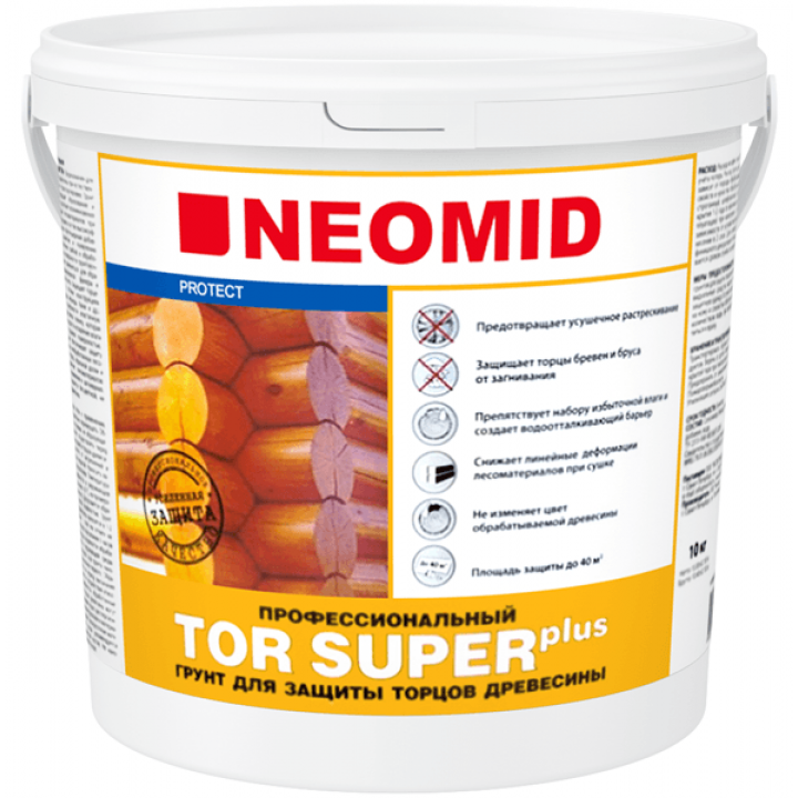 Состав акриловый для торцевой обработки Neomid TOR PLUS Super 10 л