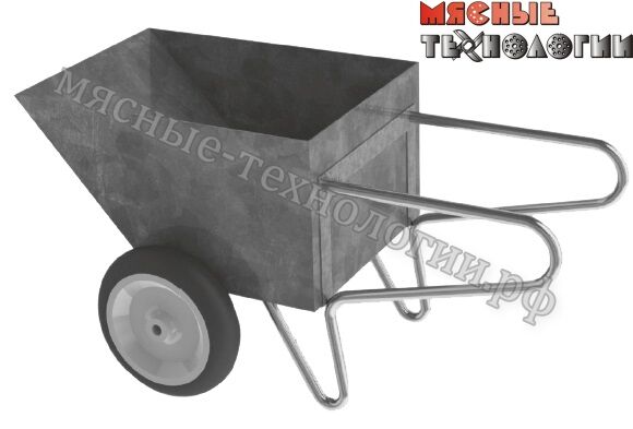 Тележка ковшовая рикша 250 л (AISI 304)