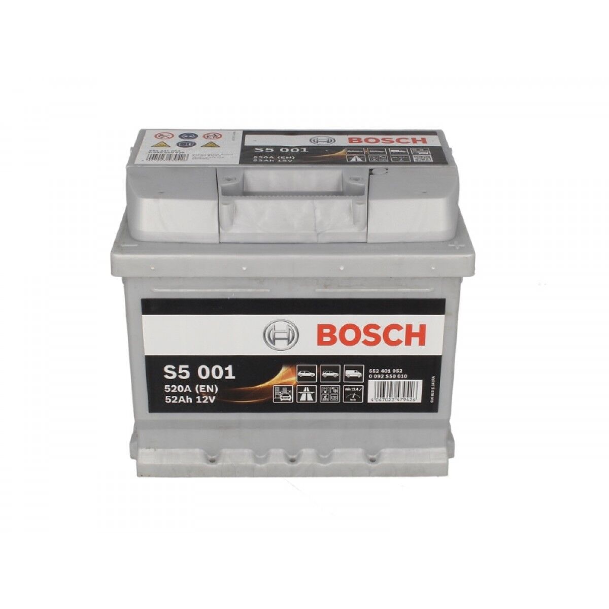 Аккумулятор автомобильный Bosch Silver 0092S40020 A/h 52
