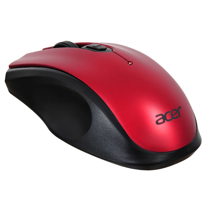 Мышь Acer OMR032, USB черная/красная