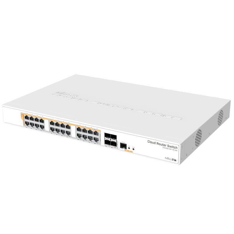CRS328-24P-4S+RM, Коммутатор Mikrotik Cloud Router Switch 328-24P-4S+RM 24-PoE Управляемый 28-ports
