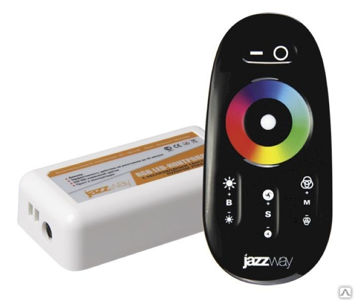 Контроллер RGB ZC-1000RC 12 В 3х2А=72 Вт IR JazzWay 3327385
