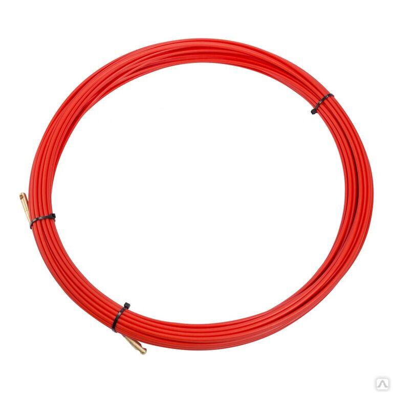 Протяжка кабельная (мини УЗК в бухте) стеклопруток d=3.5мм 20 м красн. Rexant 47-1020