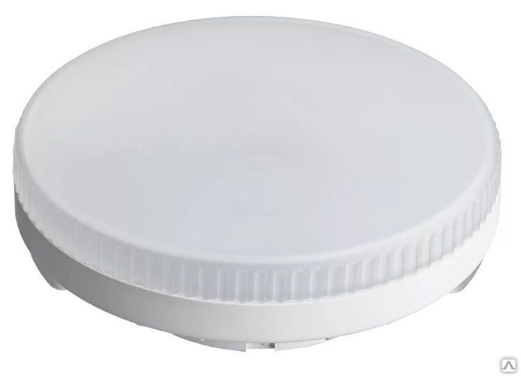 Лампа светодиодная PLED-GX53 8 Вт таблетка 3000К мат. белая GX53 640 лм
