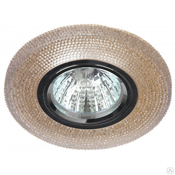 Светильник DK LD1 BR декор со светодиодной подсветкой GU5.3 220 В 50 Вт коричневый ЭРА Б0018778