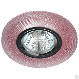 Светильник DK LD1 PK декор со светодиодной подсветкой GU5.3 220В 50Вт розовый ЭРА Б0018776 