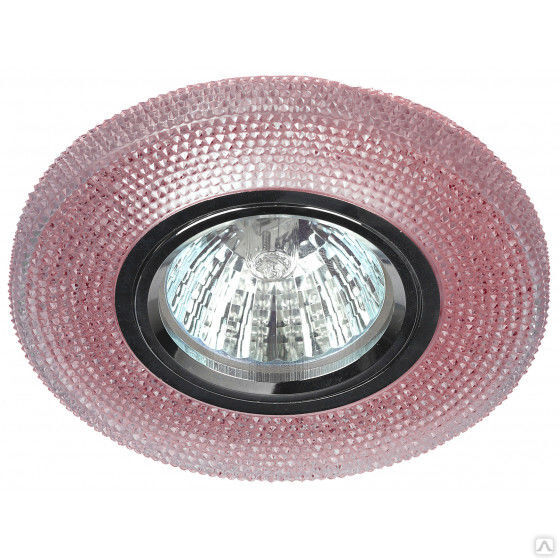 Светильник DK LD1 PK декор со светодиодной подсветкой GU5.3 220 В 50 Вт розовый ЭРА Б0018776