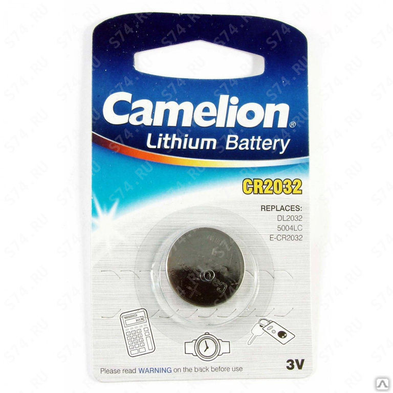 Батарейки литиевые CR CR2032 BL-1 1 шт Camelion 3066