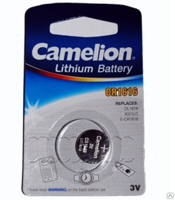 Батарейки литиевые CR CR1616 BL-1 1 шт Camelion 3070