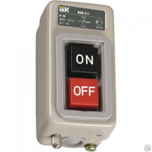 Выключатель кнопочный ВКИ-216 10А 230/400В IP40 ИЭК KVK20-10-3 