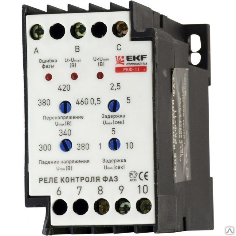 Реле контроля фаз 380 В тип01 серии РК-101 SchE 23300DEK