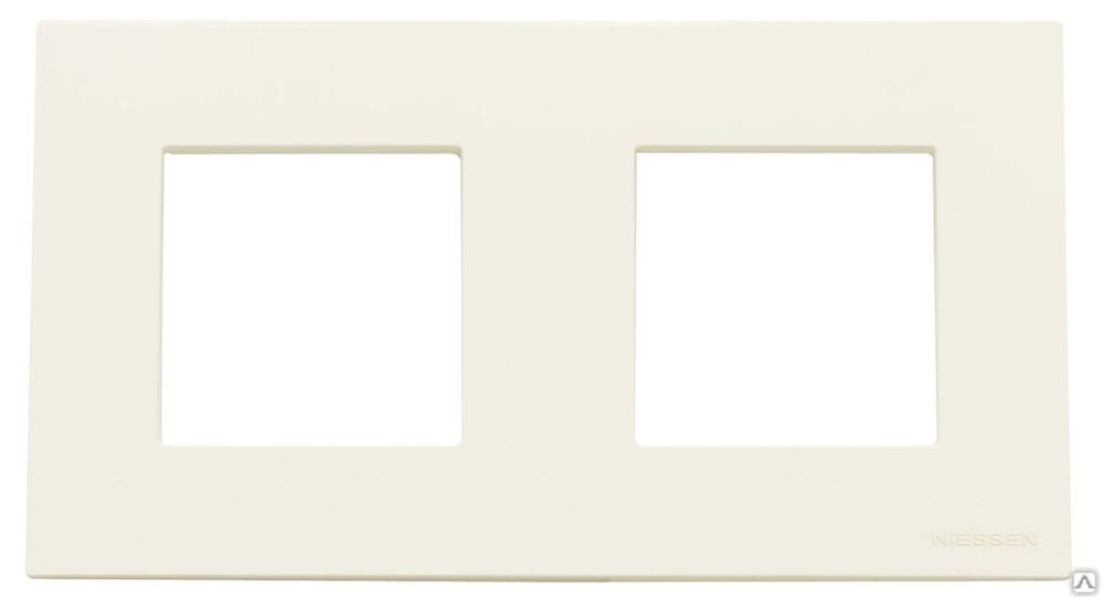 Рамка для розеток 2-м Севиль горизонтальная белая UNIVersal С0044