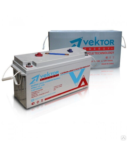 Аккумуляторная батарея VEKTOR ENERGY серии CARBON (VPbC) 12-100