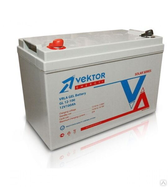 Аккумуляторная батарея VEKTOR ENERGY серии GEL (GL) 12-100