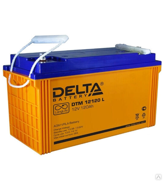 Аккумуляторная батарея Delta DTM 12120 L AGM