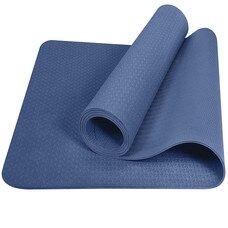 Коврик для йоги ТПЕ 183х61х0,6 см (синий) E39314 ST