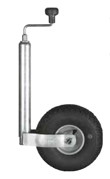 Winterhoff Опорное колесо для прицепа D=48, 150 кг, L=500 Winterhoff ST 48-260 LВ (пневмошина)
