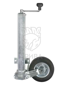Опорное колесо для прицепа D=60, 250 кг, L=560 Winterhoff VK 60-P2H-200 VBB