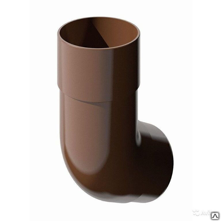 Колено водосточной трубы 135° коричневое ТехноНиколь Verat