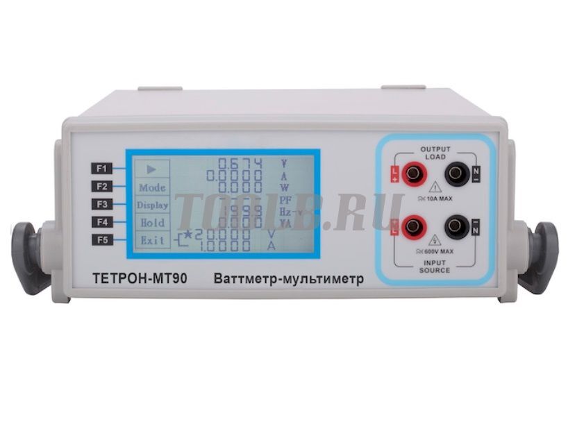 ТЕТРОН-МТ90 Ваттметр-мультиметр цифровой 1000 В, 20 А, 20 кВт
