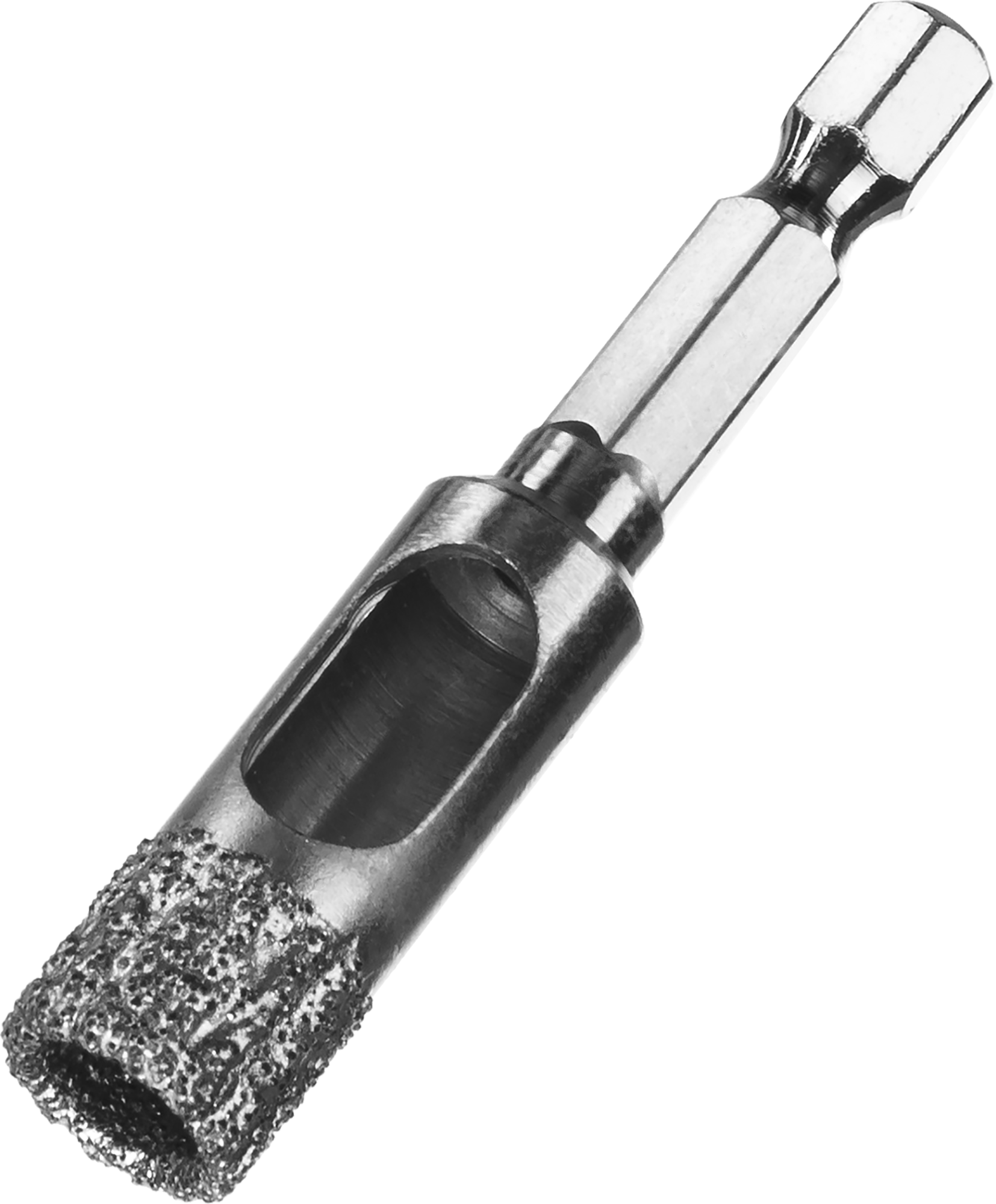 ЗУБР сверло вакуумное алмазное трубчатое для дрели (НЕХ 1/4") d 8 мм по керамограниту Зубр 29865-08