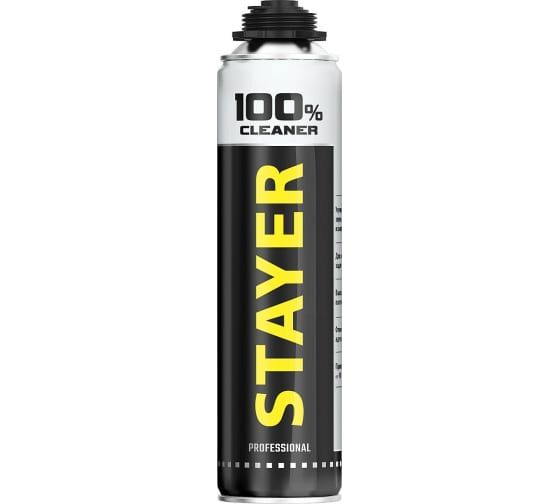 STAYER 100% CLEANER очиститель монтажной пены 500мл 41139