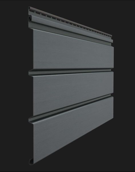 Софит для подшивки крыш Docke Premium 1,1х305х3000 мм без перфорации цвет Графит